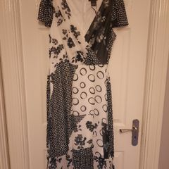 DKNY Black and White Dress