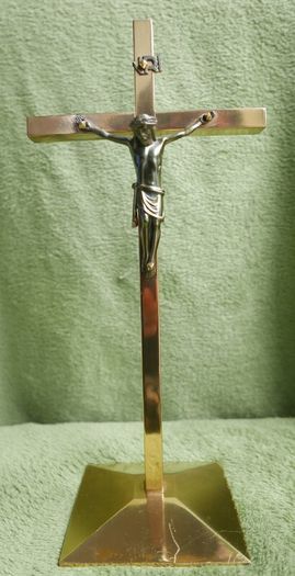 Vintage 13" Brass Crucifix