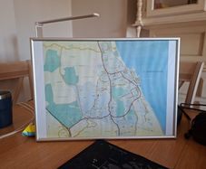 Framed Greystones Map c.2005