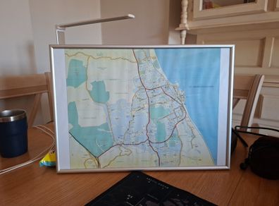 Framed Greystones Map c.2005