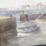a water colour painting of a harbour,irelands eye Image 3