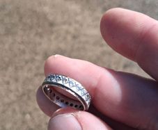 9k Gold 1970'S Full Eternity Ring(3 grams)