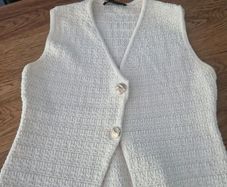 Zara cream summer waistcoat