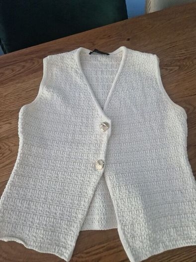 Zara cream summer waistcoat