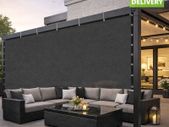90% Sun Shade Cloth, 10 x 12 ft Pergola Shade Cover with Stainless Steel Grommets