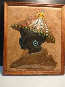 Vintage 3D copper and Game skin Portrait