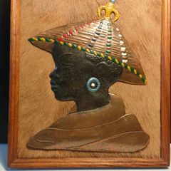 Vintage 3D copper and Game skin Portrait