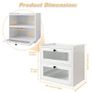 Brand New Wooden Bread Box 2-Tier Ventilated Storage Container Image 4