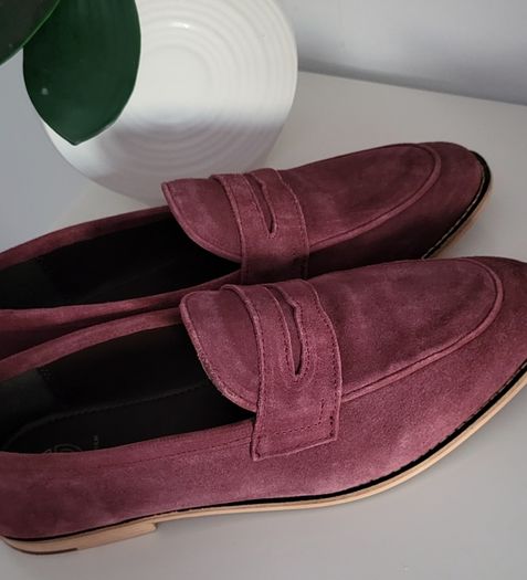 KURT GEIGER suede leather mocasins Sz 44 (10UK) - Rrp 220