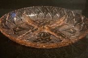 Depression glass in French pink serving platter