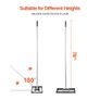 Lawn Leveling Rake, Lawn Leveler with 78 in Handle, 17x10 in Ground Plate, Rust-Resistant Carbon Steel Soil Leveler, 5 Heights Adjustable, Image 3