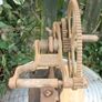 Antique Chicago USA gear wheel sharpener,antique blade grinder,scythe sharpener,sickle blade sharpener,rustic farm implement,barn decor,rustic decor (still works) Image 4