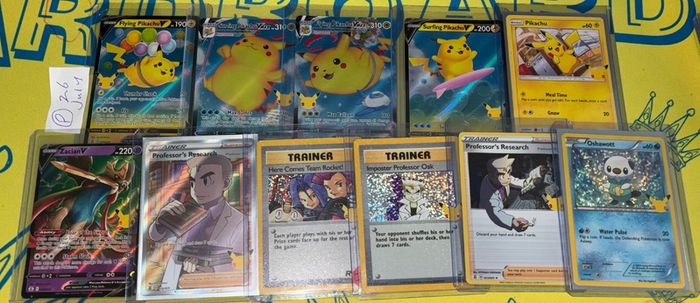 pokemon cards CELEBRATIONS 25th