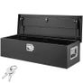 83L Heavy Duty Aluminium Truck Tool Box, Diamond Plate Storage Chest with Lock and Side Handles, Black, 990 x 330 x 254 mm Image 8