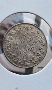 1813 Silver Irish 10p.