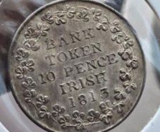 1813 Silver Irish 10p.