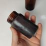 287 - Set of 2 Vintage Kruschen Salts Brown Amber Glass Decorative Collectible Display Bottles Image 2