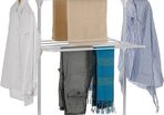 NEW SALE | 3 Tier Clothes Airer, Foldable Clothes Horse with 2 Wings, Rolling Clothes Drying Rack