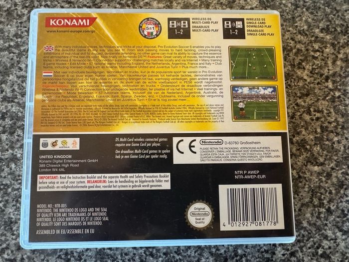 Pro Evolution Soccer 6 (PES 6) Nintendo DS