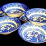 6 Vintage EIT Blue Willow Bowls-Pristine Image 2