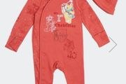 My first christmas winnie the pooh sleepsuit/hat