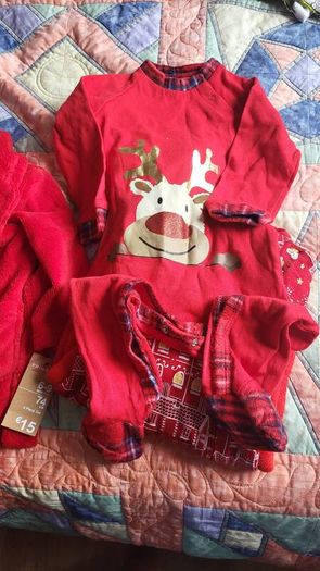 6-9mths xmas sleep sets