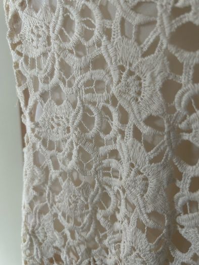 Mango cream lace dress