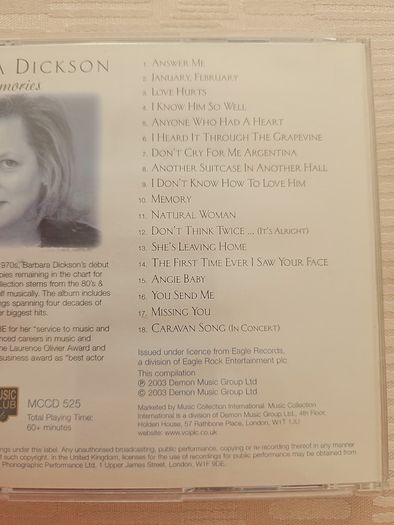 Barbara Dickson CD - A Collection