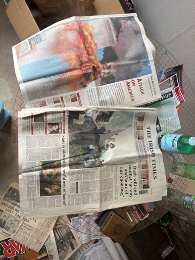 Irish Times September 11th Newspapers September 14th and 15th 2001 Attack on America Special Editions