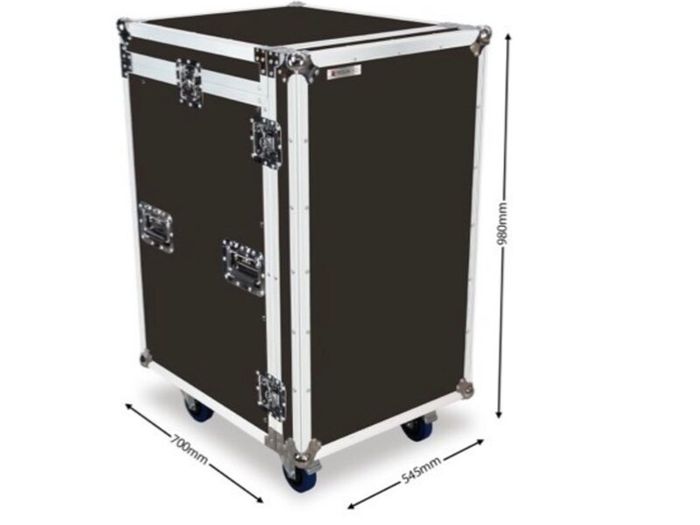 16u Heavy duty rack flightcase