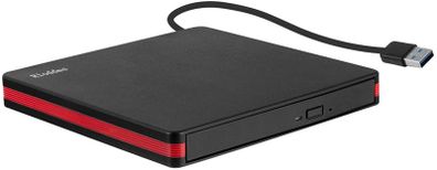 External CD Drive, USB 3.0 Portable CD/DVD +/-RW Drive Slim DVD/CD ROM Rewriter Burner for Laptop Desktop PC Windows and Linux OS Apple Mac Macbook Pro
