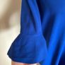 Cos royal blue viscose mix dress size 12 Image 2