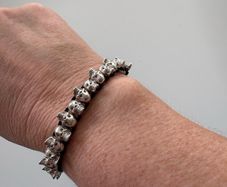 Links of London silver skulls bracelet