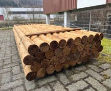 round wood palisades