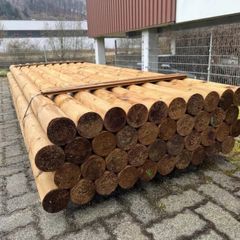 round wood palisades