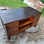 Solid wood tv console coffee table Image 7