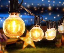 MASSIVE SALE Outdoor Lights Mains Powered, Opard 31ft Outdoor String Lights with 25+2 E12 Base G40 Plastic Bulbs Festoon Lights for Outdoor & Indoor, Garden, Patio, Party, Porch (FREE SHIPPING)