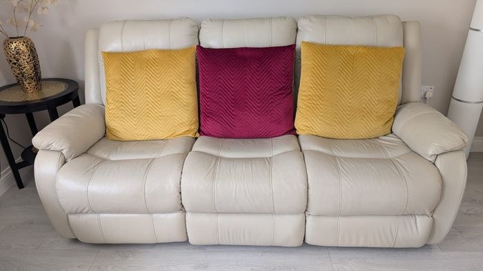Electric Recliner Leather Sofa
