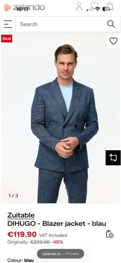 Brand New Zuitable DiHugo Blazer L