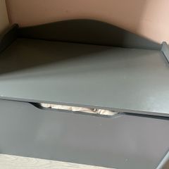Grey Wooden Toy Box
