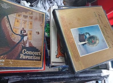 large collection of records