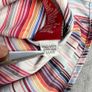 Tommy Hilfiger Red Label Y2K Multicolor Rainbow Short Sleeve Shirt M Image 10
