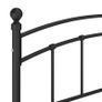 Bed Frame Black Metal 140x200 cm Image 6