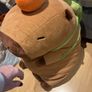 Giant Capybara Plush Toy with Turtle Backpack & Orange Image 5