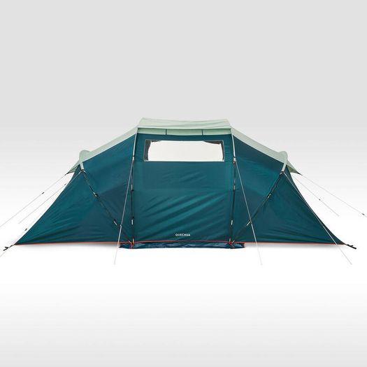 Quechua 4-person, 2-bedroom camping tent, Arpenaz 4.2