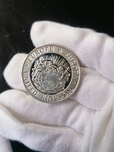 1992 UK Silver Proof 25 ECU Coin