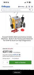 FOXWELL SD203  Smoke Machine Automotive EVAP