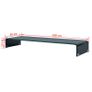 TV Stand/Monitor Riser Glass Black 100x30x13 cm Image 2