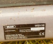 45 cm blade push lawn mower - large size for tennis court, pitches etc