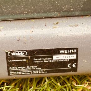 45 cm blade push lawn mower - large size for tennis court, pitches etc